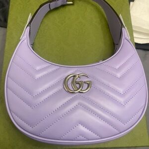 Gucci Lavender Quilted Shoulder Bag